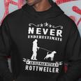 Never Underestimate An Old Man With A Rottweiler Dog Rottie Hoodie Funny Gifts