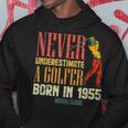 Never Underestimate Golfer Born In 1955 Gift 65 Years Old Hoodie Unique Gifts
