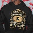 Never Underestimate Kylie Personalized Name Hoodie Funny Gifts