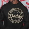 New Dad 2023 Promoted To Daddy Hoodie Funny Gifts