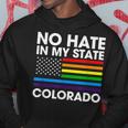 No Hate In My State Lgbt Colorado Pride Co Gay Lesbian Hoodie Unique Gifts