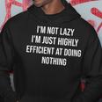 Not Lazy Just Highly Efficient Quotes s Present Hoodie Unique Gifts