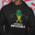 Nothing Is Impossible Leek Fitness Training Gym Vegan Hoodie Unique Gifts