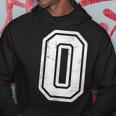 Number 0 White Sports Jersey Vintage Hoodie Funny Gifts