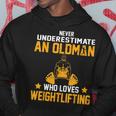 Oldman Weight Lifting Gift For Daddy Who Loves The Gym Weight Lifting Funny Gifts Hoodie Unique Gifts
