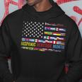 Hispanic Heritage Month All Countries Flag Heart Hands Hoodie Unique Gifts