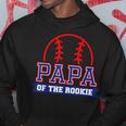 Papa Of Rookie 1St Birthday Baseball Theme Matching Party Hoodie Unique Gifts