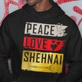 Peace Love Shehnai Musical Instrument Shehnai Player Pungi Hoodie Unique Gifts