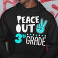 Peace Out 3Rd Grade Graduation Last Day School 2023 Funny Hoodie Unique Gifts