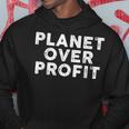 Planet Over Profit Protect Environment Quote Hoodie Unique Gifts
