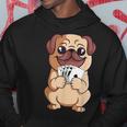 Poker Pug Lover Cute Dog Playing Cards Gambler Gambling Hoodie Unique Gifts
