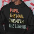 Popo The Man The Myth The Legend Grandpa Father Day Gift Hoodie Unique Gifts