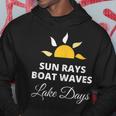 Preppy Nautical Anchor Gifts Sun Rays Boat Waves Lake Days Hoodie Unique Gifts