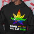 Pride And High Lgbt Weed Cannabis Lover Marijuana Gay Month Hoodie Unique Gifts