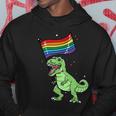 Pride Dinosaur Lgbt Gay Lesbian Transgender Trans Nonbinary Hoodie Unique Gifts
