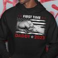 Promoted To Daddy 2023 First Time Fathers Day New Dad Mens Gift For Mens Hoodie Funny Gifts