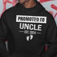 Promoted To Uncle 2024 Soon To Be Uncle Funny New Dad Gift For Mens Hoodie Personalized Gifts