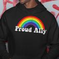 Proud Ally Lgbtq Lesbian Gay Bisexual Trans Pan Queer Gift Hoodie Unique Gifts