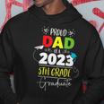 Proud Dad Of A Class Of 2023 5Th Grade Graduate Cute Heart Hoodie Unique Gifts