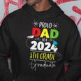 Proud Dad Of A Class Of 2024 5Th Grade Graduate Cute Heart Hoodie Unique Gifts