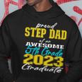 Proud Step Dad Of 5Th Grade Graduate 2023 Family Graduation Hoodie Funny Gifts