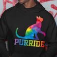 Purride Cat Gay Pride Lgbt Month 2023 Lgbt Love Cat Gift Hoodie Unique Gifts