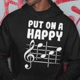 Put On A Happy Face Music Musicians Songwriters Hoodie Unique Gifts