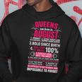 Queens Are Born In August 10 Facts Funny Birthday Hoodie Unique Gifts