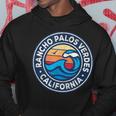 Rancho Palos Verdes California Ca Vintage Nautical Waves Des Hoodie Unique Gifts