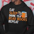 Reading Eat Sleep Read Books Repeat Book Lover Bookworm Reading Funny Designs Funny Gifts Hoodie Unique Gifts