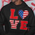 Red White And Blue For Love American Flag Hoodie Unique Gifts