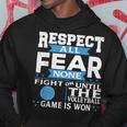 Respect All Motivational Volleyball Quote Hoodie Unique Gifts