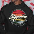 Retro Accoville Home State Cool 70S Style Sunset Hoodie Unique Gifts