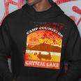 Retro Camp Counselor Crystal Lake With Blood Stains Counselor Hoodie Unique Gifts