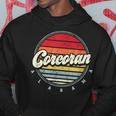Retro Corcoran Home State Cool 70S Style Sunset Hoodie Unique Gifts