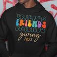 Retro Friends Giving 2023 Thanksgiving Friendsgiving Hoodie Funny Gifts