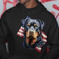 Rottweiler Patriotic 4Th Of July Dog Lover American Usa Hoodie Unique Gifts