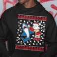 Santa Vs Shark Ugly Christmas Sweater Hoodie Unique Gifts