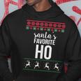 Santas Favorite Ho Ugly Christmas Sweater Hoodie Unique Gifts
