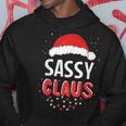 Sassy Santa Claus Christmas Matching Costume Hoodie Funny Gifts