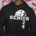 Senior Class Of 2024 Volleyball Seniors School Graduation Hoodie Funny Gifts