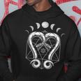 Serpent Moon Phase Astrology Snake Darkwave Mystic Tattoo Hoodie Unique Gifts