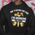 Shes Eating For Two Im Drinking For Three Gifts Hoodie Unique Gifts