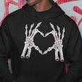 Skeleton Hands Form A Heart Hoodie Unique Gifts