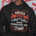 Small Blood Runs Through My Veins Family Christmas Hoodie Funny Gifts