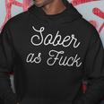 Sober As Fuck Af Alcohol Free Totaler Sobriety Hoodie Unique Gifts