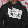 Somebody In Washington Loves Me Weathered Vintage Hoodie Unique Gifts
