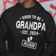 Soon To Be Grandpa Again Promoted To Grandpa Again 2024 Hoodie Unique Gifts