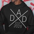 Soon To Be Dad 2023 Crossed X Proud Dad 2023 Hoodie Funny Gifts