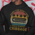 Sorry For What I Said Vintage Cribbage Board Game Hoodie Unique Gifts